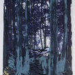 Wald x-ix, 2015, farblithographie, unikat, 50×40 cm